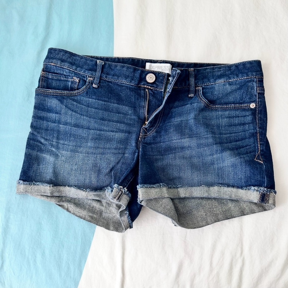 EXPRESS Women's Blue Denim Shorts size 10